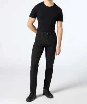Schwarze Basic Jeans