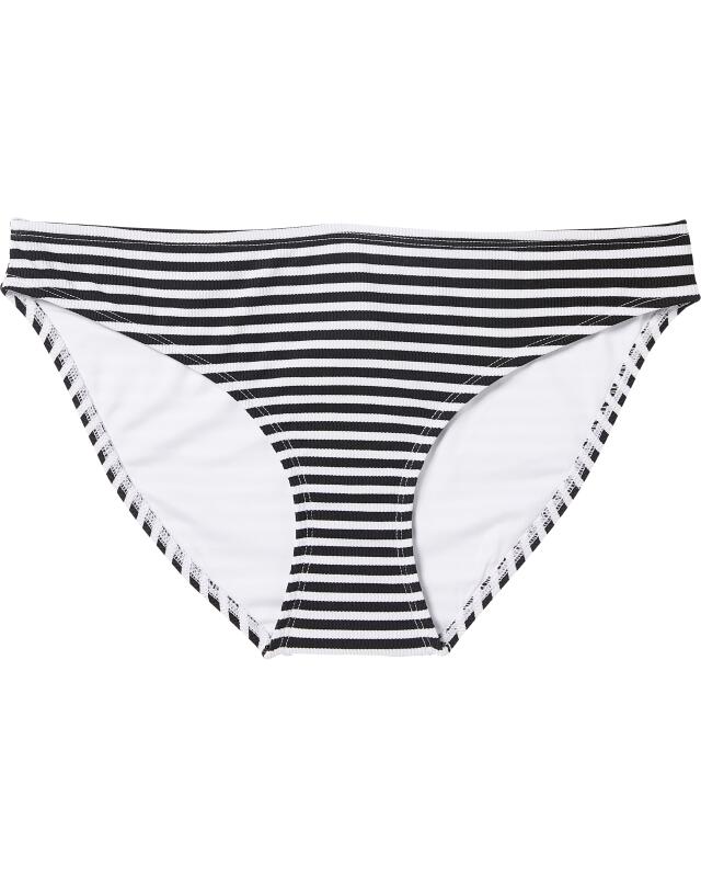 Striped bikini bottoms for women, black/white (KiK Gestreifter Bikini-Slip (schwarz/weiß)) — KiK, authentic German product in Morocco