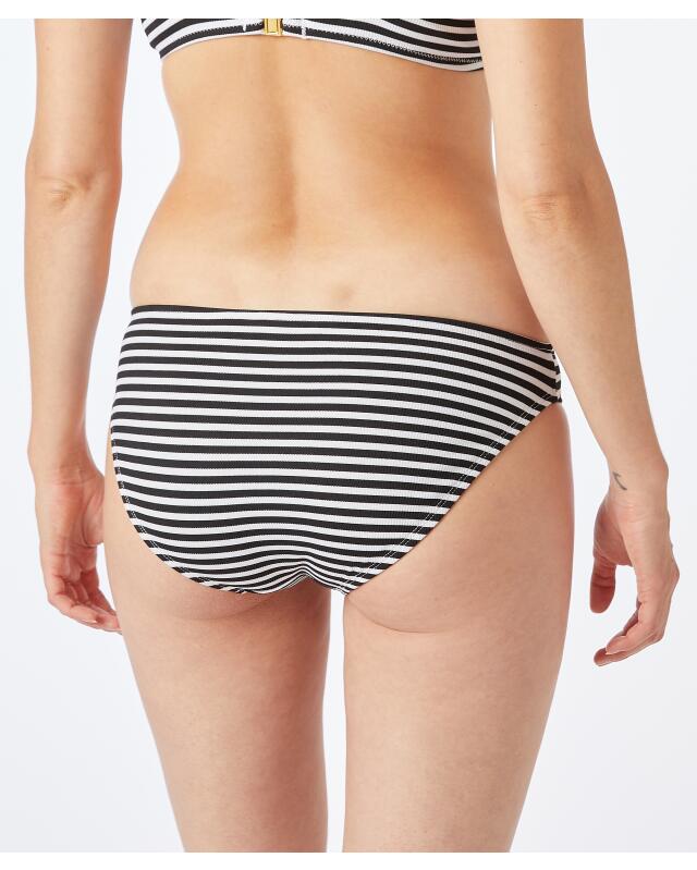 Striped bikini bottoms for women, black/white (KiK Gestreifter Bikini-Slip (schwarz/weiß)) — KiK, authentic German product in Morocco