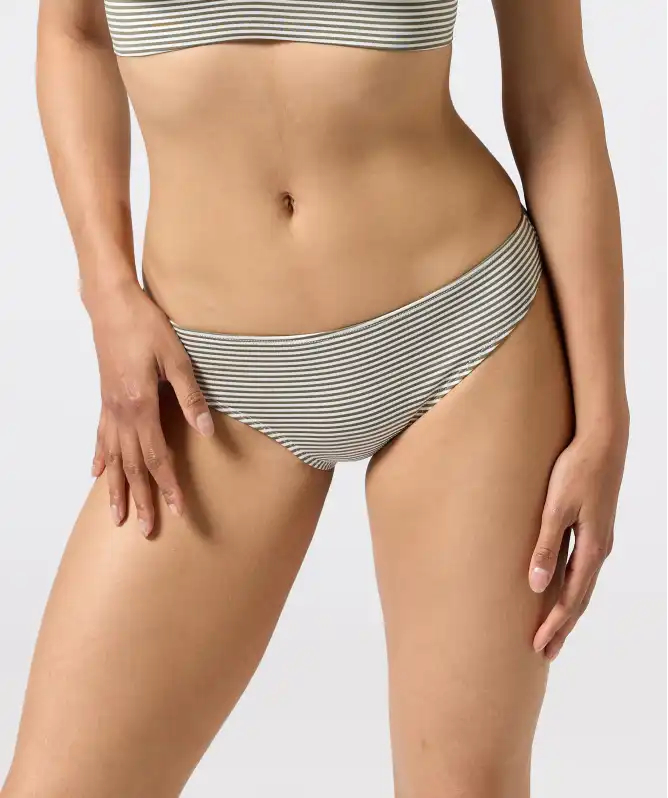Gestreifter Bikini-Slip