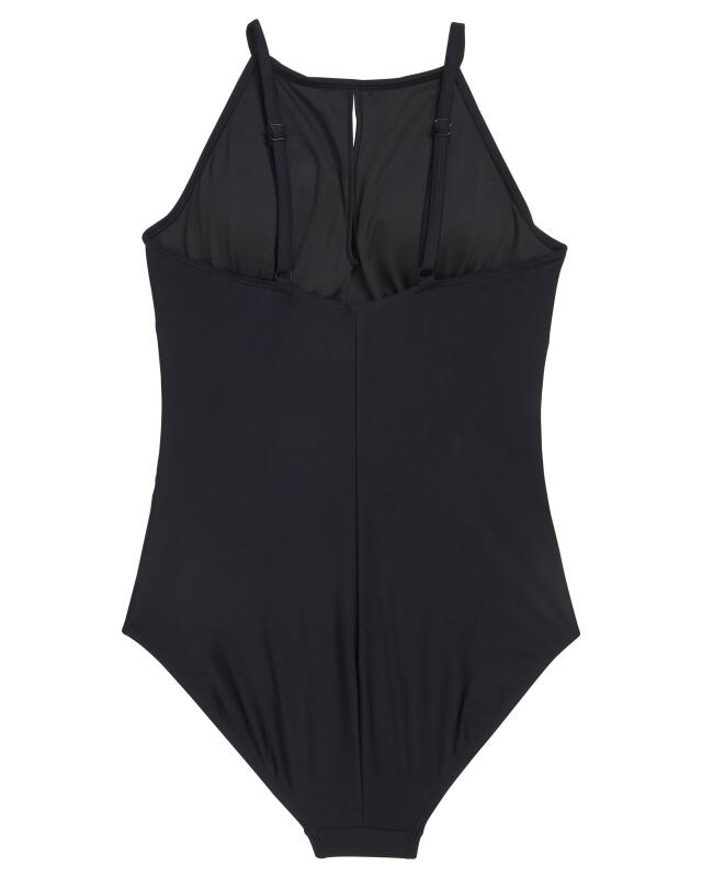 Maillot de bain à encolure haute femme, noir (KiK Badeanzug mit hohem Halsausschnitt (schwarz)) — KiK, produit allemand authentique au Maroc