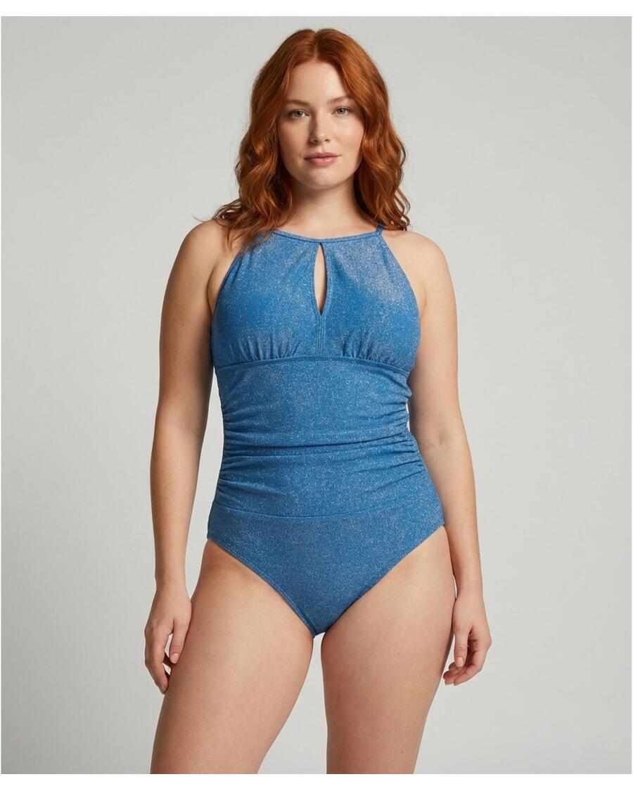 Joligiao Badpakken uit één stuk voor dames, buikcontrole, badmode met ruches aan de zijkanten met trekkoord, afneembare pads, verstelbare bandjes, dameszwempakken, sexy push-up badpak voor vrouwen