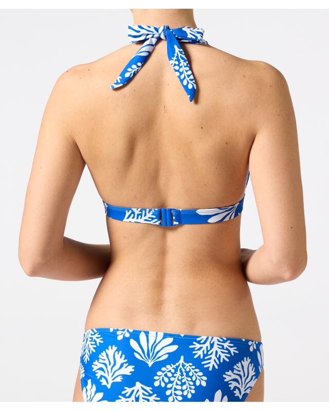 Haut de bikini triangle femme, blanc/bleu (KiK Triangel-Bikini-Oberteil (weiß/blau)) — KiK, produit allemand authentique au Maroc