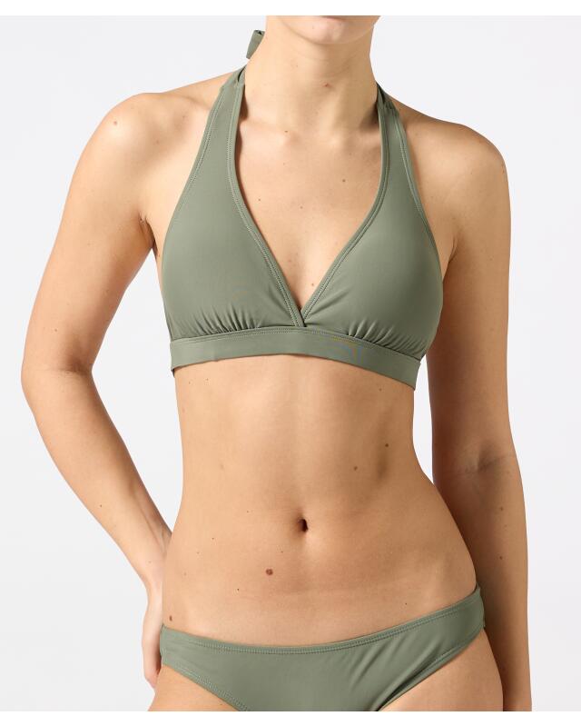 Haut de bikini triangle femme, kaki clair (KiK Triangel-Bikini-Oberteil (hellkhaki)) — KiK, produit allemand authentique au Maroc