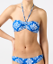 Bandeau-Bikini-Oberteil weiß/blau