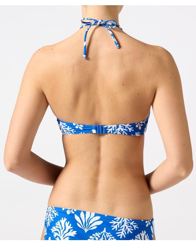 Haut de bikini bandeau femme, blanc/bleu (KiK Bandeau-Bikini-Oberteil (weiß/blau)) — KiK, produit allemand authentique au Maroc