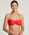 Bandeau-Bikini-Oberteil rot