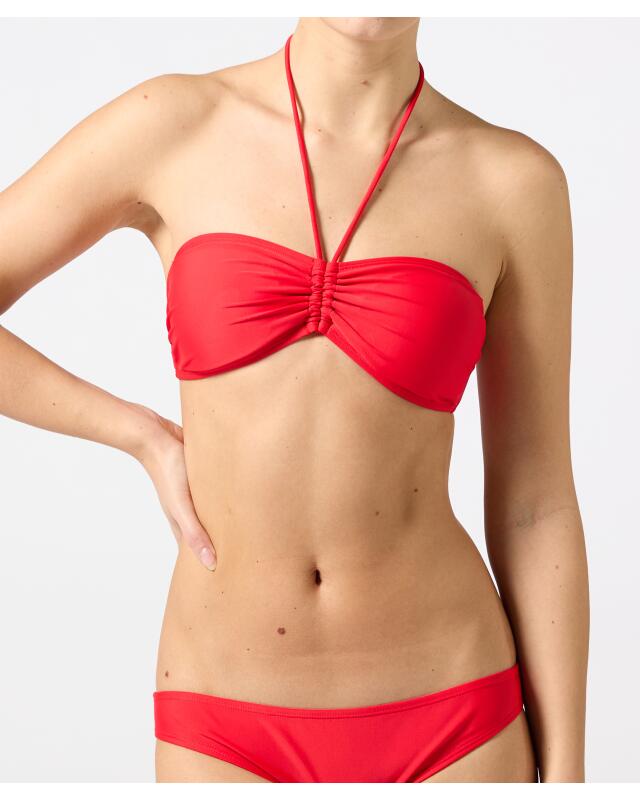 Haut de bikini bandeau femme, rouge — KiK, produit allemand authentique au Maroc