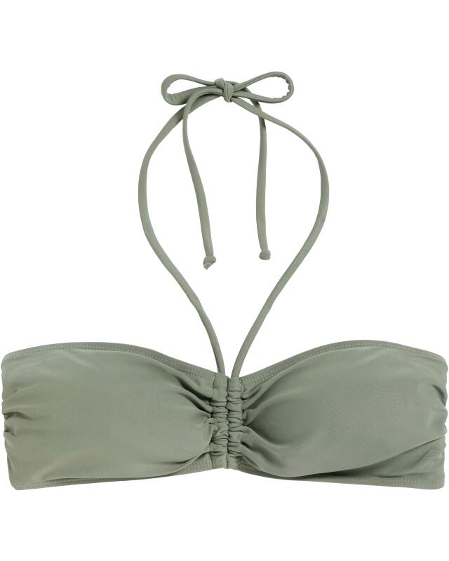 Haut de bikini bandeau femme, kaki clair (KiK Bandeau-Bikini-Oberteil (hellkhaki)) — KiK, produit allemand authentique au Maroc