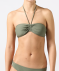 Bandeau-Bikini-Oberteil hellkhaki