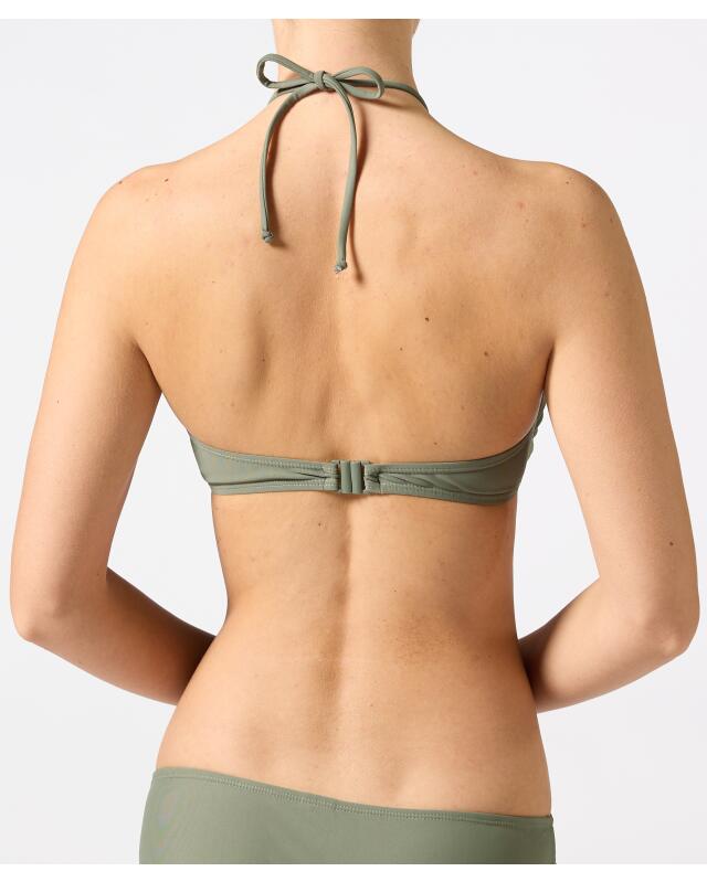 Haut de bikini bandeau femme, kaki clair (KiK Bandeau-Bikini-Oberteil (hellkhaki)) — KiK, produit allemand authentique au Maroc