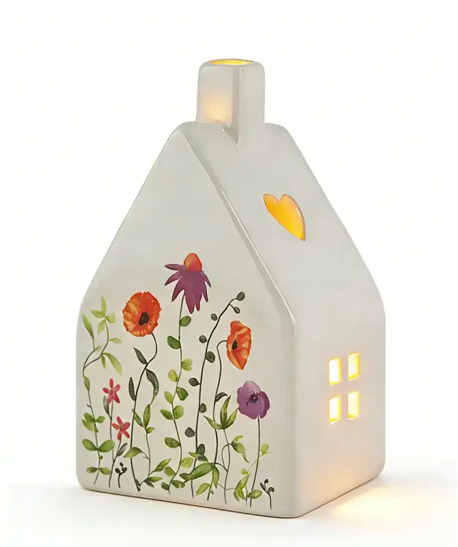 LED huis met bloemenpatroon