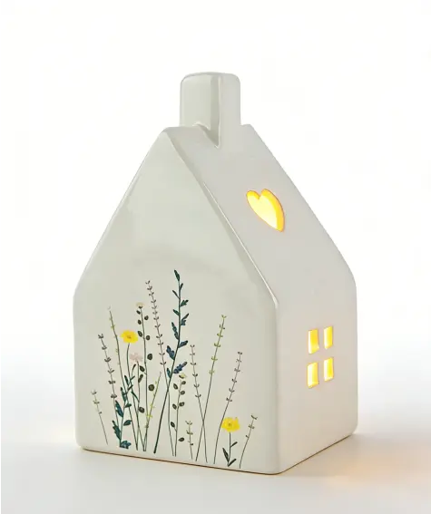 LED-Haus mit Blumenmuster