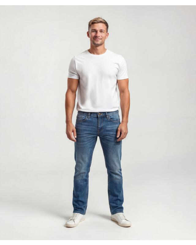 Jean basique homme, bleu jean — KiK, produit allemand authentique au Maroc
