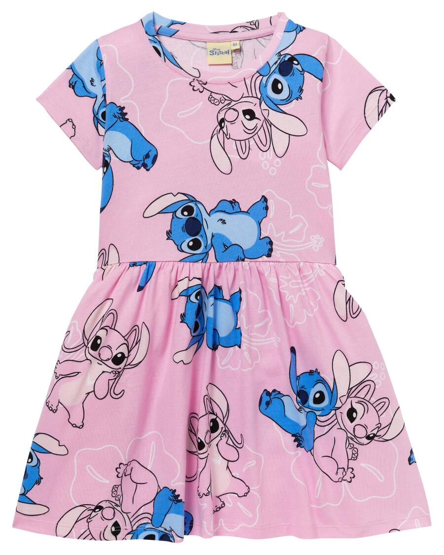 Šaty Lilo a Stitch světle růžová