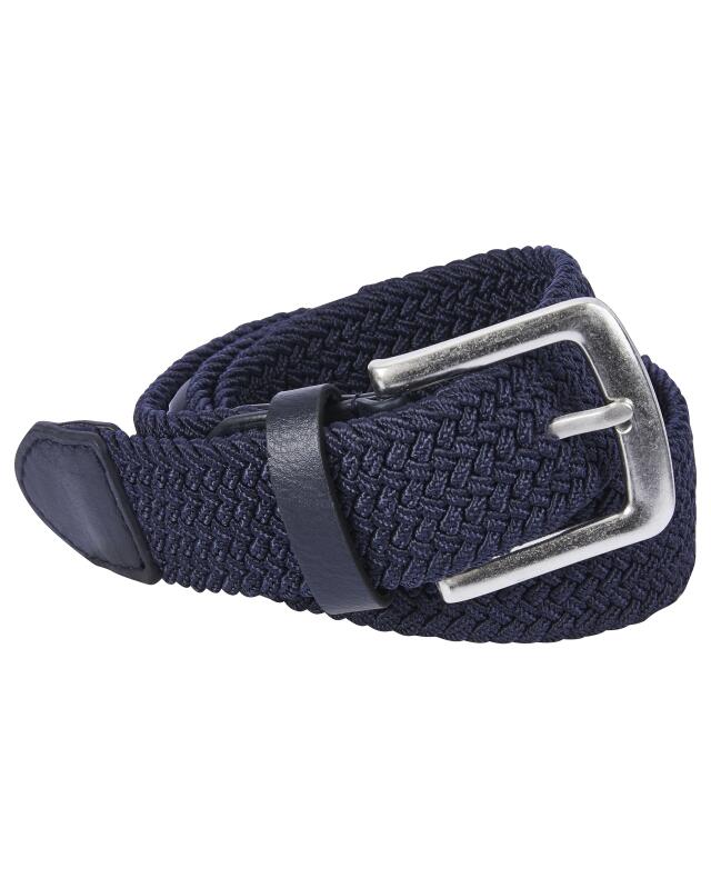 Ceinture effet tressé homme, bleu marine — KiK, produit allemand authentique au Maroc
