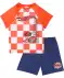 Fußball-Set dunkelblau/orange