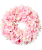 Kranz aus künstlichen Hortensien pink