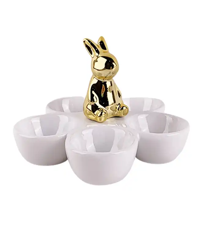 Eierhalter mit Hasenfigur