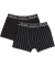 Retro boxershorts zwart gestreept