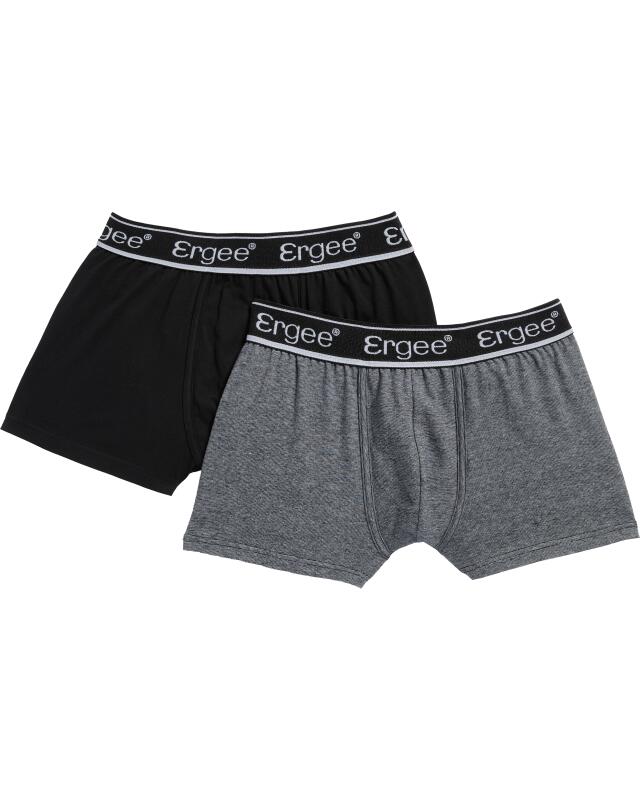 Boxers rétro chinés homme, noir chiné (KiK Retro Boxershorts in Melange (schwarz melange)) — KiK, produit allemand authentique au Maroc