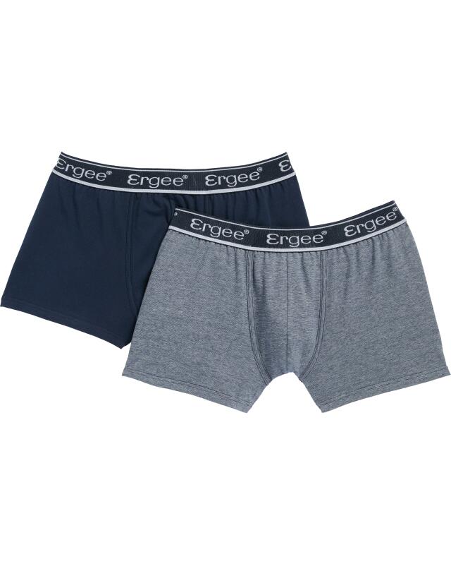 Boxers rétro chinés homme, bleu marine chiné (KiK Retro Boxershorts in Melange (dunkelblau melange)) — KiK, produit allemand authentique au Maroc