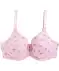 Bügel-BH Schleifenmuster rosa bedruckt