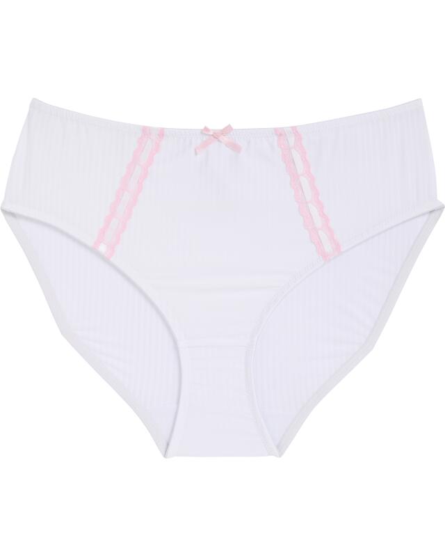 Jacquard briefs for women, white (KiK Slip Jacquard (weiß)) — KiK, authentic German product in Morocco