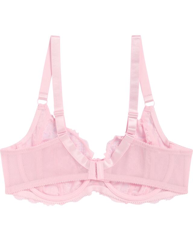 Soutien-gorge à bonnets en dentelle femme, rose (KiK BH mit Spitzencups (rosa)) — KiK, produit allemand authentique au Maroc