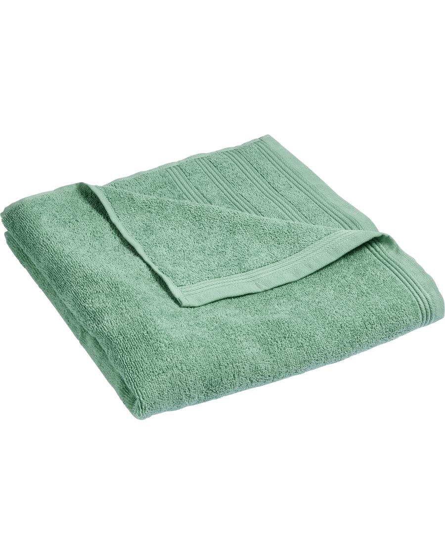 Osuška s pruhy zelená
