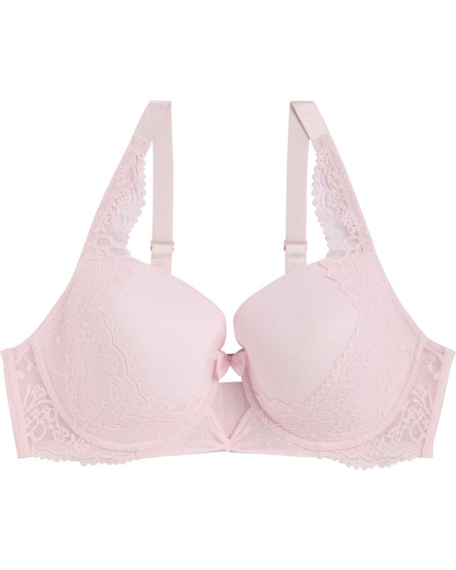 Soutien-gorge à armatures en dentelle femme, rose clair — KiK, produit allemand authentique au Maroc