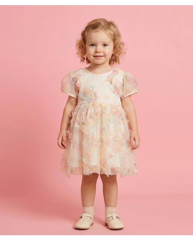 Party dress for baby girls, light pink (KiK Festliches Kleid (hellrosa)) — KiK, authentic German product in Morocco