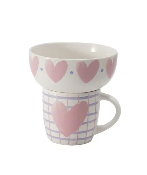 Tasse + Müslischale Frühstücksset