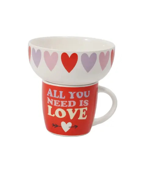 Tasse + Müslischale Frühstücksset