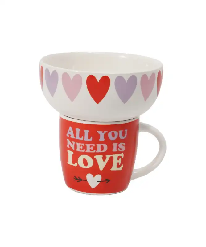 Tasse + Müslischale Frühstücksset