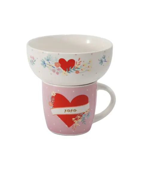 Tasse + Müslischale Frühstücksset