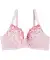Bügel-BH mit Stickereien hellrosa