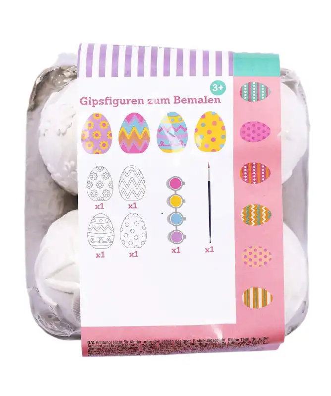 Paaseieren van gips om te schilderen