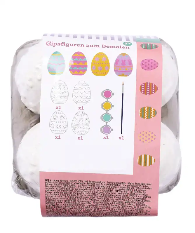 Paaseieren van gips om te schilderen