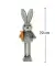 Deko-Hase mit Teleskopbeinen bunt