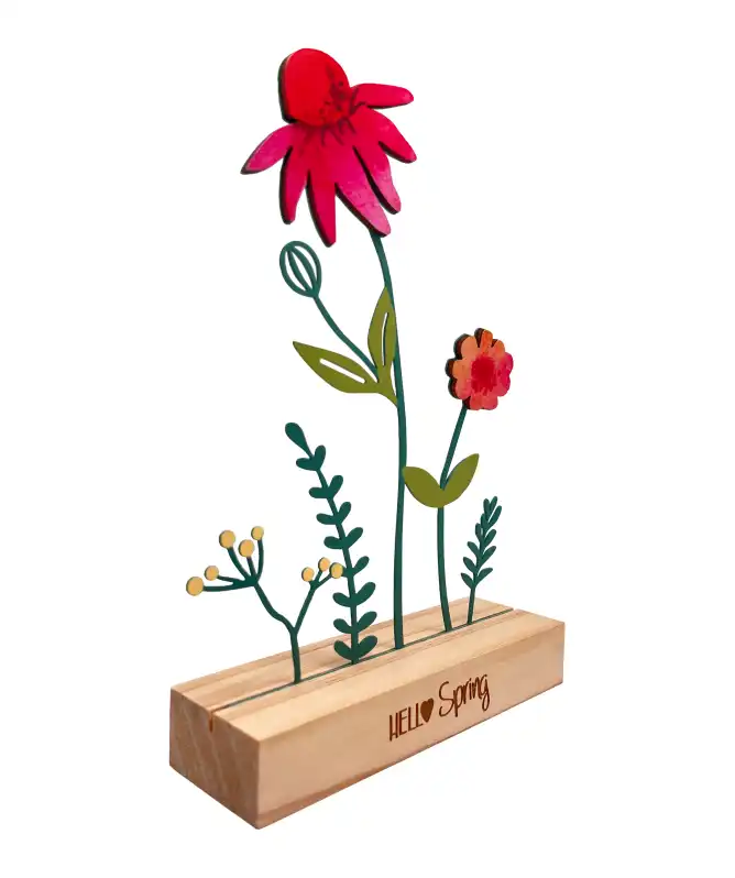 Stojan s jarní dekorací