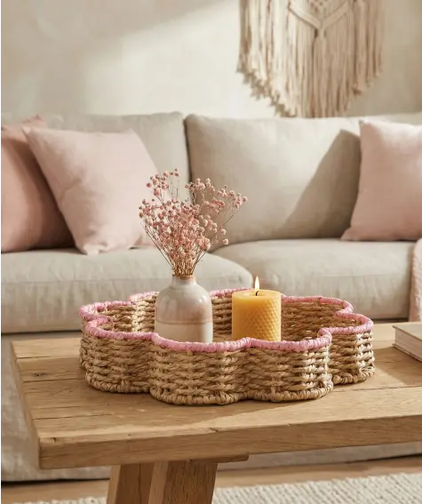 Deko-Tablett in Blumenform