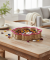 Deko-Tablett in Blumenform pink