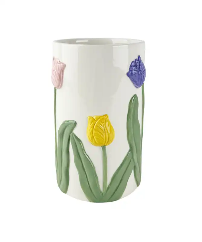 Keramikvase Frühling