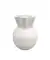 Keramikvase Wellenrand weiß