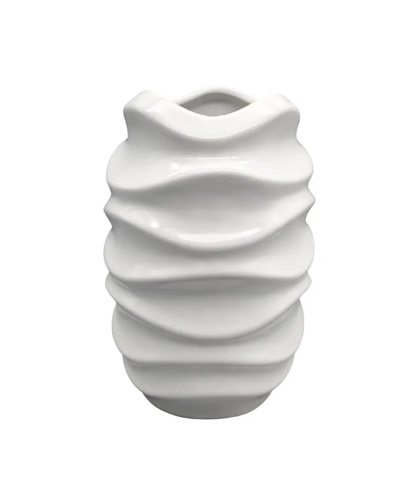 Keramikvase, weiß