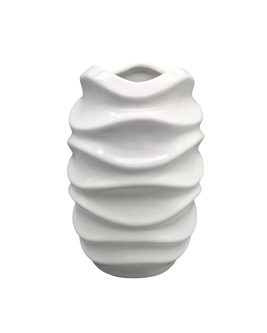 Keramikvase, weiß