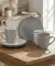 Frühstücksset "Natur Look" grau