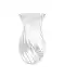 Glasvase mit bauchiger Form transparent