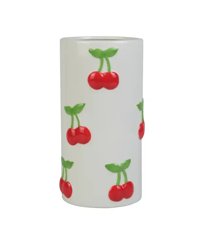 Vaas met kersenprint